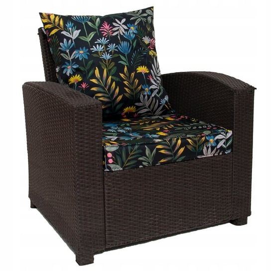Poduszka na krzesła meble ogrodowe 55/60cm + oparcie jasiek – łąka Inna marka