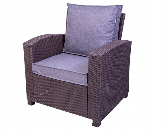 Poduszka na krzesła meble ogrodowe 55/60cm + oparcie poduszka przestrzenna – melange jasny Inna marka