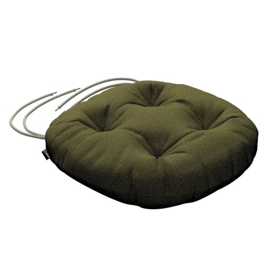 Poduszka na krzesło Adam, oliwkowa zieleń, fi 40 x 8 cm, Etna Inna marka