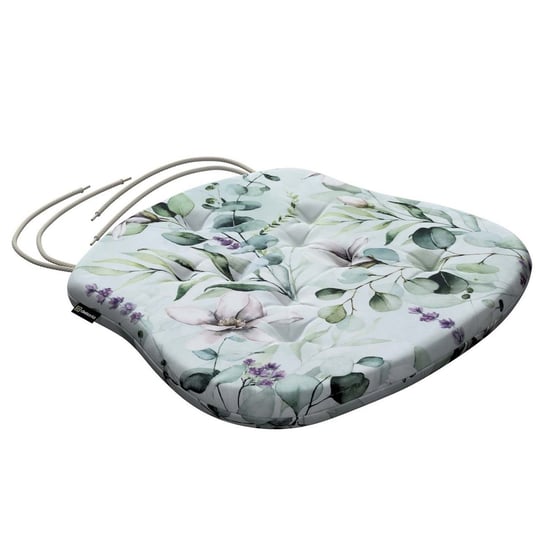 Poduszka na krzesło Filip, magnolie na miętowym tle, 41 x 38 x 3,5 cm, Flowers Inna marka