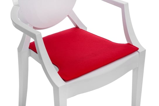 Poduszka na krzesło INTESI Royal, czerwona, 42x44 cm Intesi
