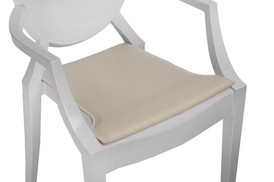Poduszka na krzesło INTESI Royal, ecru, 42x44 cm Intesi