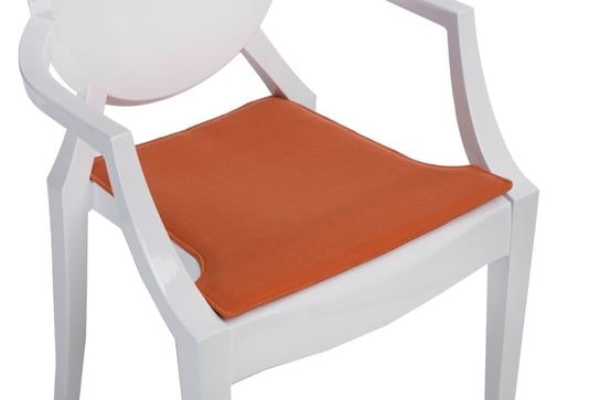 Poduszka na krzesło INTESI Royal, pomarańczowa, 42x44 cm Intesi