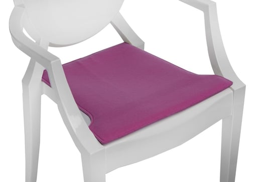 Poduszka na krzesło INTESI Royal, różowa, 42x44 cm Intesi