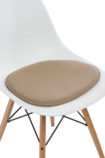 Poduszka na krzesło INTESI Side Chair, beżowa, 36x41 cm Intesi