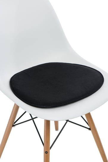 Poduszka na krzesło INTESI Side Chair, czarna, 36x41 cm Intesi