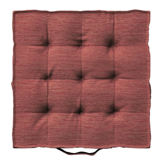 Poduszka na krzesło Kuba, czerwony szenil, 40 x 40 x 6 cm, Chenille Inna marka