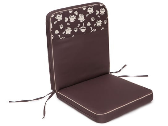 Poduszka na krzesło ogrodowe, Coffee Low, Brązowa czekolada góra, 47x97 cm HobbyGarden