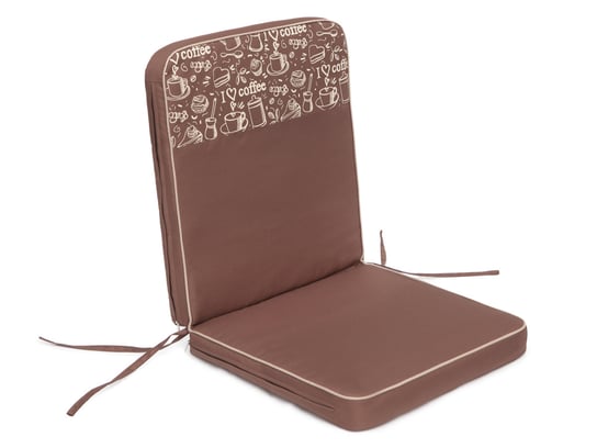 Poduszka na krzesło ogrodowe, Coffee Low, Jasnobrązowa czekolada góra, 47x97 cm HobbyGarden