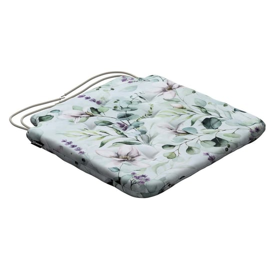 Poduszka na krzesło Olek, magnolie na miętowym tle, 42 x 41 x 3,5 cm, Flowers Inna marka