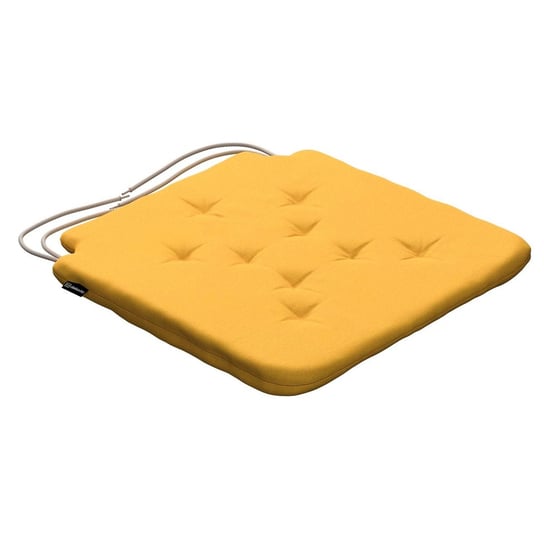 Poduszka na krzesło Olek, żółty, 42 x 41 x 3,5 cm, Loneta Inna marka