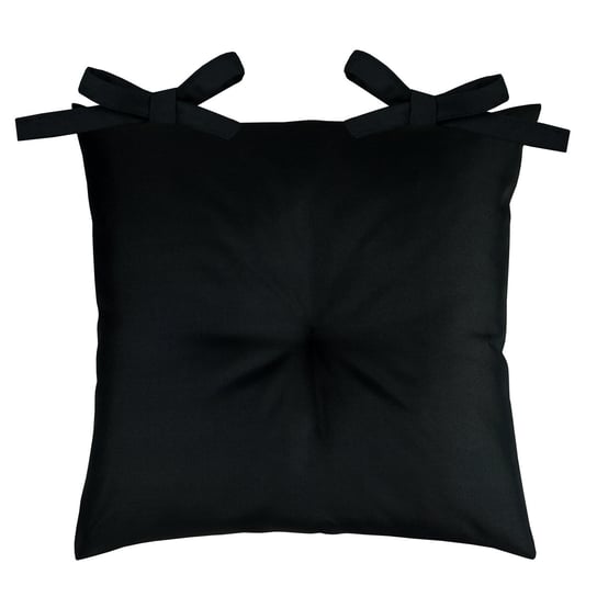 Poduszka na krzesło SILLA, wodoodporna, 40x40 cm, czarna Domarex