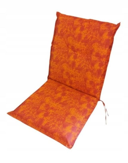 Poduszka Na Krzesło Z Oparciem Pomarańczowa 100 X 50 Cm Inna marka