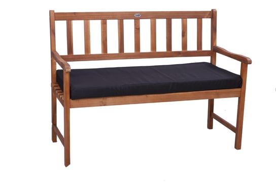 Poduszka na ławkę, 100x50x7cm, czarna poduszka ogrodowa, siedzisko na ławkę, poduszka płaska, poduszka zewnętrzna, poduszka na ławkę ogrodową, poduszka na meble ogrodowe/ Setgarden Inna marka