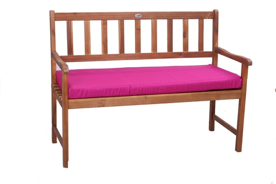 Poduszka na ławkę, 100x50x7cm, różowa poduszka ogrodowa, siedzisko na ławkę, poduszka płaska, poduszka zewnętrzna, poduszka na ławkę ogrodową, poduszka na meble ogrodowe/ Setgarden Inna marka