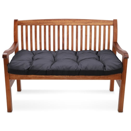 Poduszka na ławkę na zewnątrz, poduszka na paletę 150x50 cm - poduszki  do mebli ogrodowych grafit Amazinggirl
