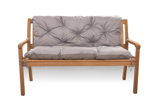 Poduszka na ławkę ogrodową 100 x 50 x 40 cm, Poduszka na huśtawkę, Poduszka na sofę, Szara Setgarden