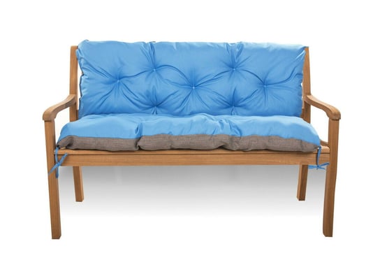 Poduszka na ławkę ogrodową 100 x 50 x 40 cm, / Setagrden / Poduszka na huśtawkę, Poduszka na sofę, Niebieska Setgarden