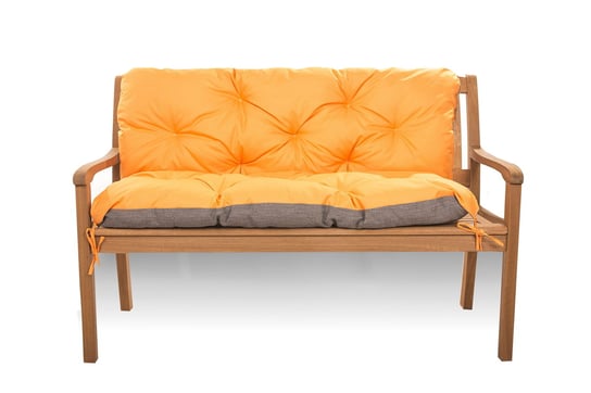Poduszka na ławkę ogrodową 100 x 50 x 40 cm, / Setagrden / Poduszka na huśtawkę, Poduszka na sofę, Pomarańczowa Setgarden