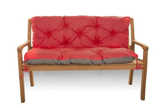 Poduszka na ławkę ogrodową 100 x 50 x 50 cm, Poduszka na huśtawkę, Poduszka na sofę, Czerwona Setgarden