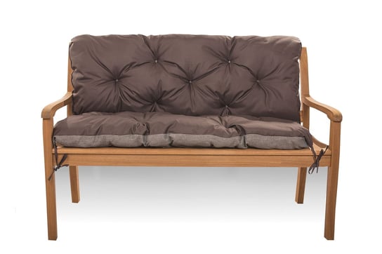 Poduszka na ławkę ogrodową 120 x 50 x 40 cm, / Setagrden / Poduszka na huśtawkę, Poduszka na sofę, Brązowa Setagrden
