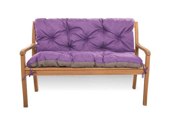 Poduszka na ławkę ogrodową 120 x 50 x 40 cm, / Setagrden /  Poduszka na huśtawkę, Poduszka na sofę, Fioletowa Setagrden