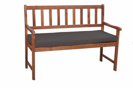 Poduszka na ławkę ogrodową, antracyt, 120x50x7cm, siedzisko na ławkę, poduszka zewnętrzna, poduszka ogrodowa, poduszka płaska, poduszka na meble ogrodowe, poduszka na ławkę/ Setgarden Inna marka