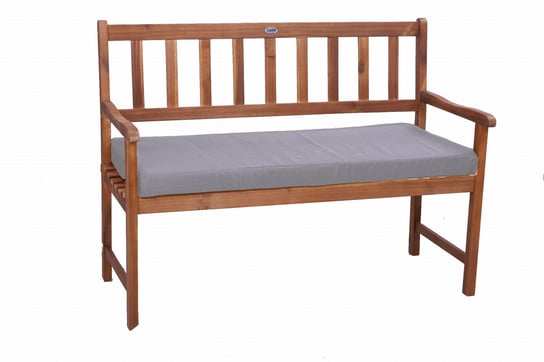 Poduszka na ławkę ogrodową, szara, 120x50x7cm, siedzisko na ławkę, poduszka zewnętrzna, poduszka ogrodowa, poduszka płaska, poduszka na meble ogrodowe, poduszka na ławkę/ Setgarden Inna marka