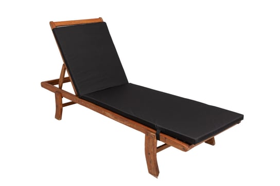 Poduszka na leżak, czarna, 190x60x4cm, poduszka na leżak ogrodowy, poduszka płaska, poduszka ogrodowa, poduszka na fotel/ Setgarden Inna marka