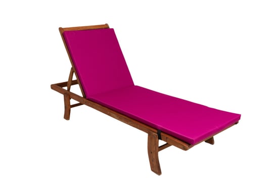 Poduszka na leżak, różowa, 190x60x4cm, poduszka na leżak ogrodowy, poduszka płaska, poduszka ogrodowa, poduszka na fotel/ Setgarden Inna marka