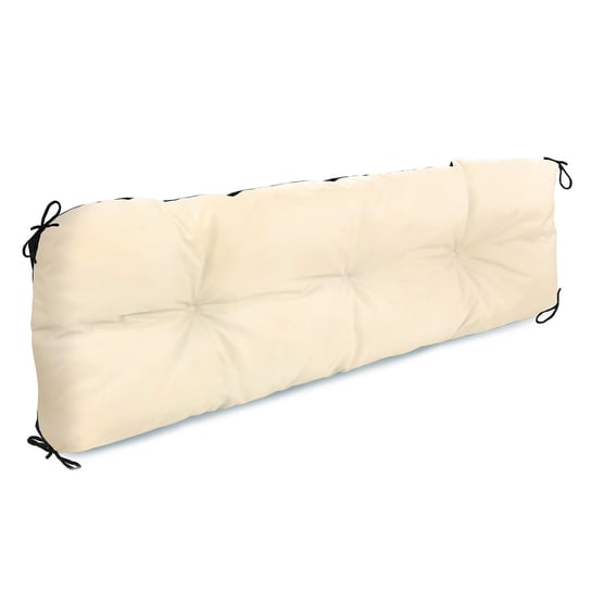 Poduszka na palety na zewnątrz - 40x120 cm - siedzisko na europalety nadające się do prania beżowy Amazinggirl