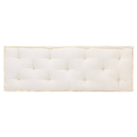 Poduszka na sofę z palet, beżowa, 120x40x7 cm vidaXL