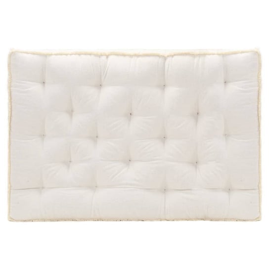 Poduszka na sofę z palet, beżowa, 120x80x10 cm vidaXL