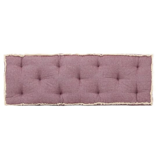 Poduszka na sofę z palet, czerwień burgundowa, 120x40x7 cm vidaXL