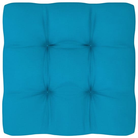 Poduszka na sofę z palet, niebieska, 80x80x12 cm vidaXL