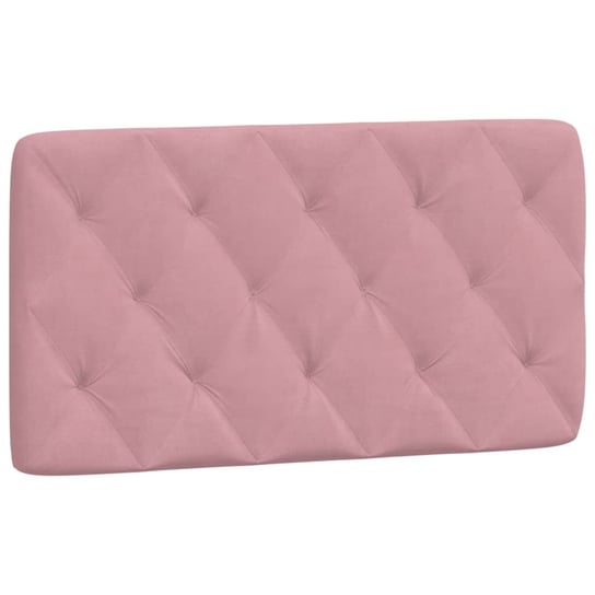 Poduszka na wezgłowie, różowa, 100 cm, aksamitna vidaXL