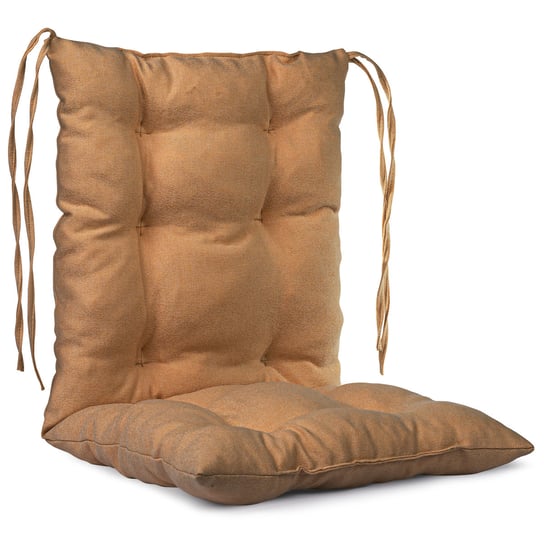 Poduszka ogrodowa na krzesło 50x100 cm w kolorze miodowym ze sznureczkami do przywiązania POSTERGALERIA