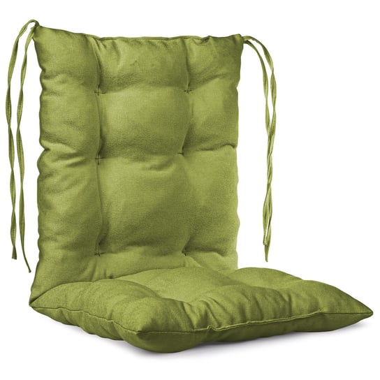 Poduszka ogrodowa na krzesło 50x100 cm w kolorze zielonym ze sznureczkami do przywiązania POSTERGALERIA