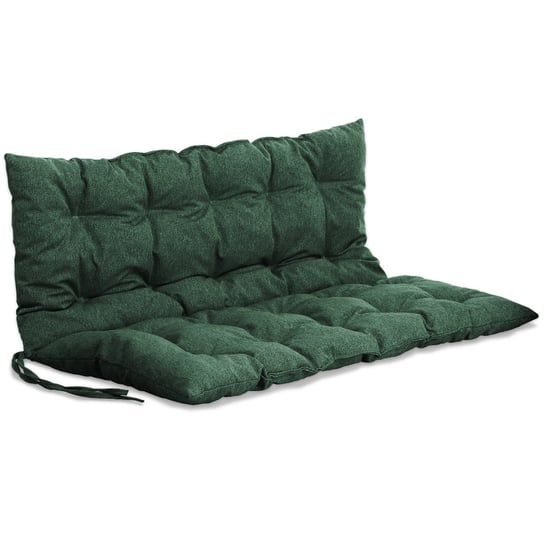 Poduszka ogrodowa na ławkę, huśtawkę 95x120 cm w kolorze zielonym ze sznureczkami do przywiązania POSTERGALERIA