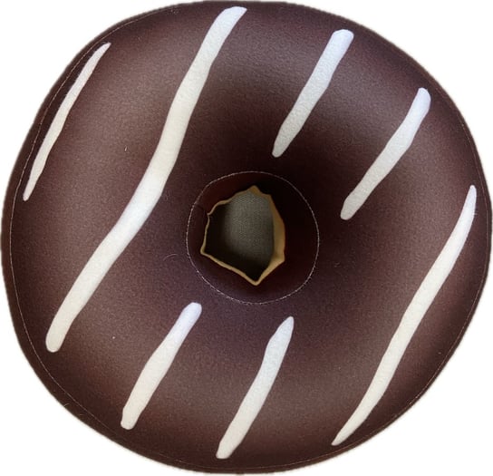 Poduszka pączek duży Donut czekoladowy Poduszkownia