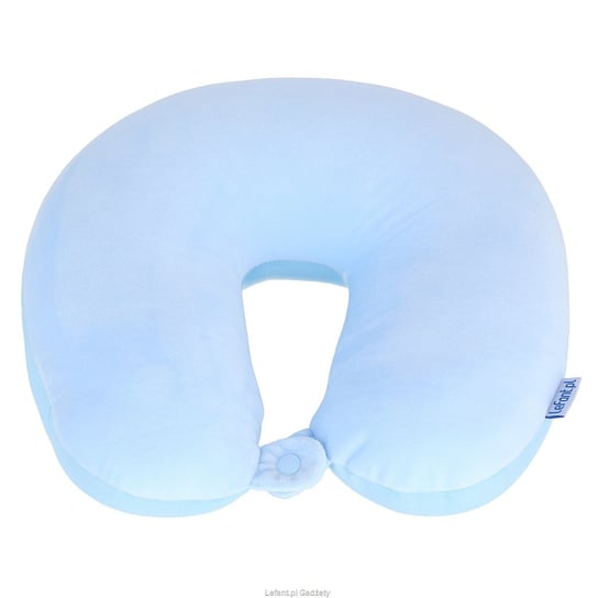 Poduszka podróżna ortopedyczna LEFANT, jasnoniebieska, 30x30x12 cm Lefant
