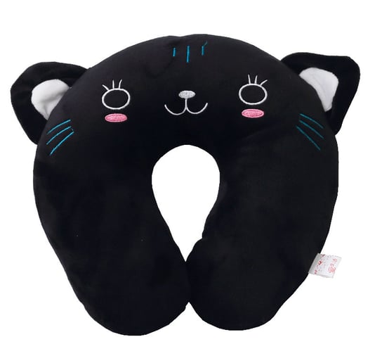 Poduszka podróżna rogal dla dziecka czarny kot Inna marka