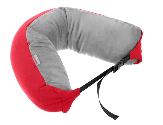Poduszka podróżna turystyczna na szyję - red gray SOMMERSON