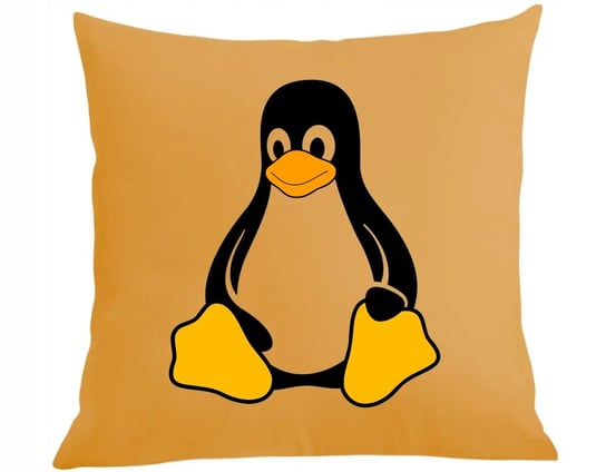 Poduszka + poszewka Linux pingwin programista Inna marka