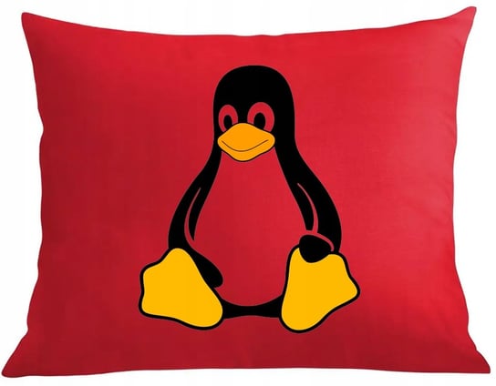 Poduszka + poszewka Linux pingwin programista Inna marka
