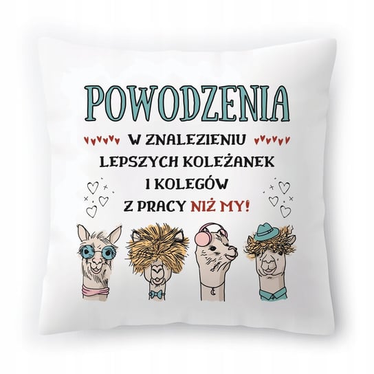 Poduszka Pożegnanie z Pracy Dla Kolegi Koleżanki z Nadrukiem ze Zdjęciem PoliDraw