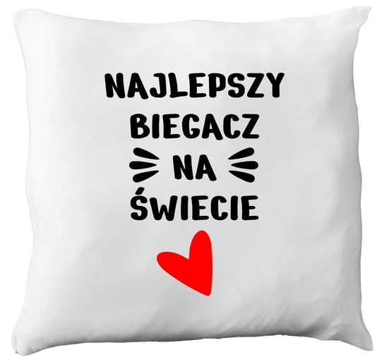 Poduszka prezent dla biegacza, biegacz, bieganie, bieg, maraton + imię, 2 Inna marka