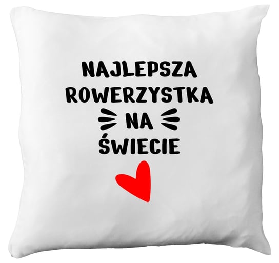 Poduszka prezent dla rowerzystki, rowerzystka, rower, rowery + imię, 2 Inna marka