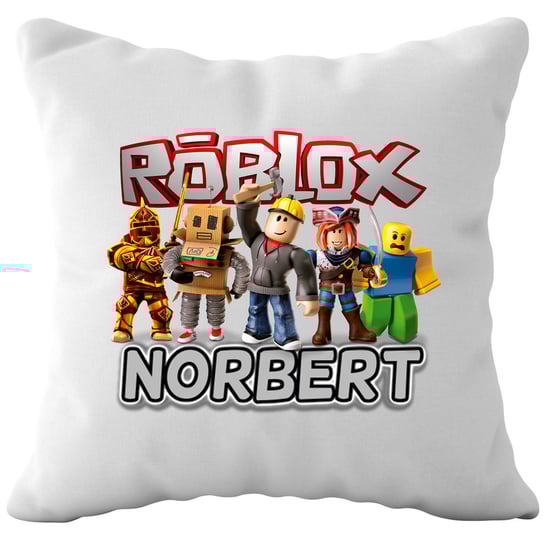 Poduszka Roblox z Nadrukiem 40x40cm z Napisem Dziecięca Jasiek Inna marka