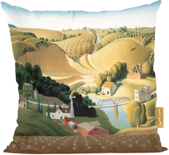 Poduszka Stone City Grant Wood Szyjemy Sztukę